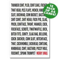 Merry Christmas Insult Card Pack